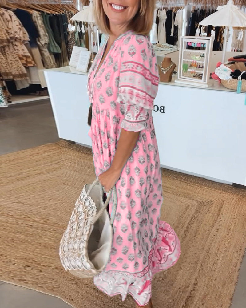 Dorte™ | Loose Fit Casual Dress with Print