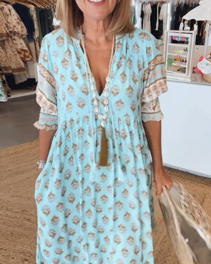 Dorte™ | Loose Fit Casual Dress with Print