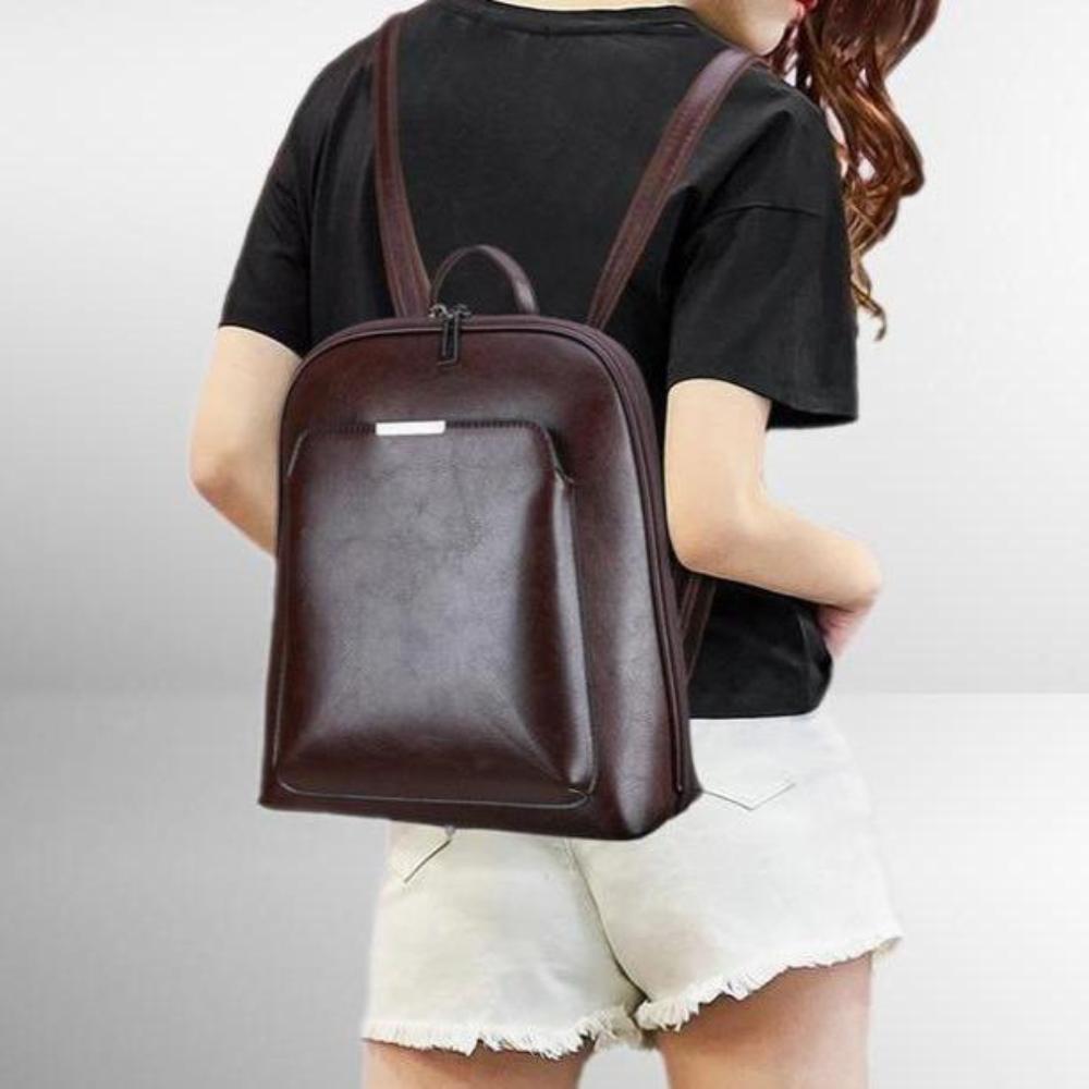 Sac à dos classique à double fermeture éclair - Design épuré