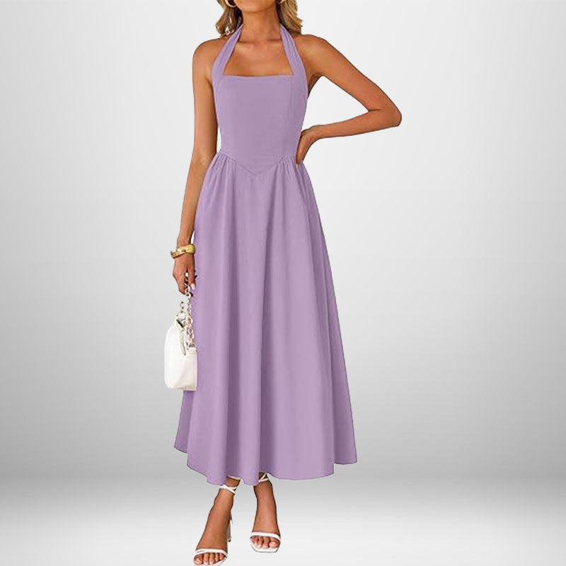 WINSLOW™ - Robe sans manches à col halter tendance