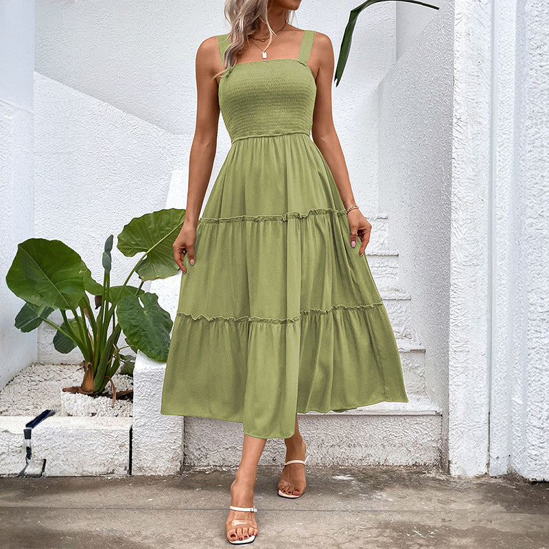 FIORELLE™ – Robe d'été vintage à volants et dos nu