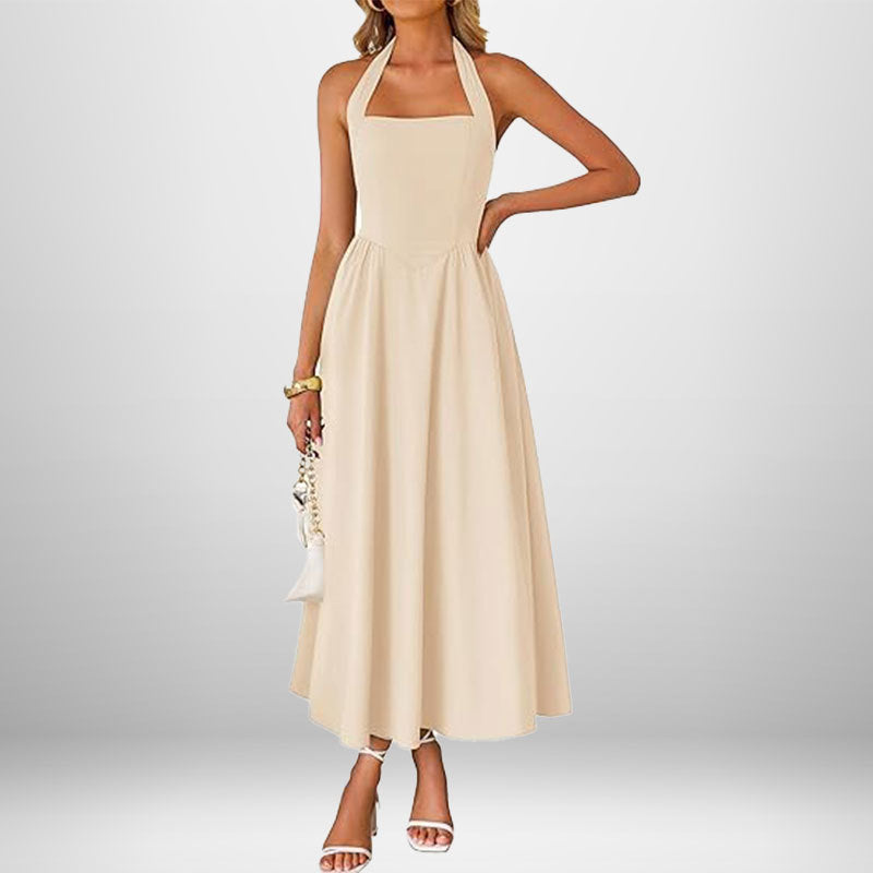 WINSLOW™ - Robe sans manches à col halter tendance
