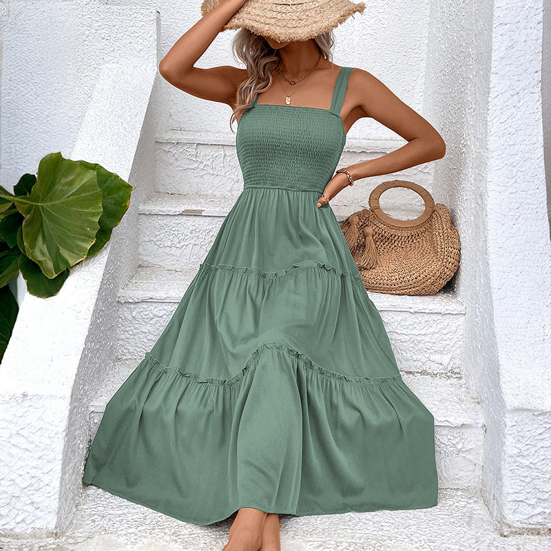 FIORELLE™ – Robe d'été vintage à volants et dos nu