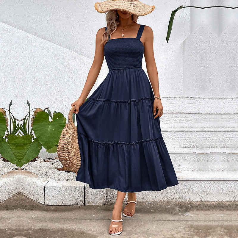 FIORELLE™ – Robe d'été vintage à volants et dos nu