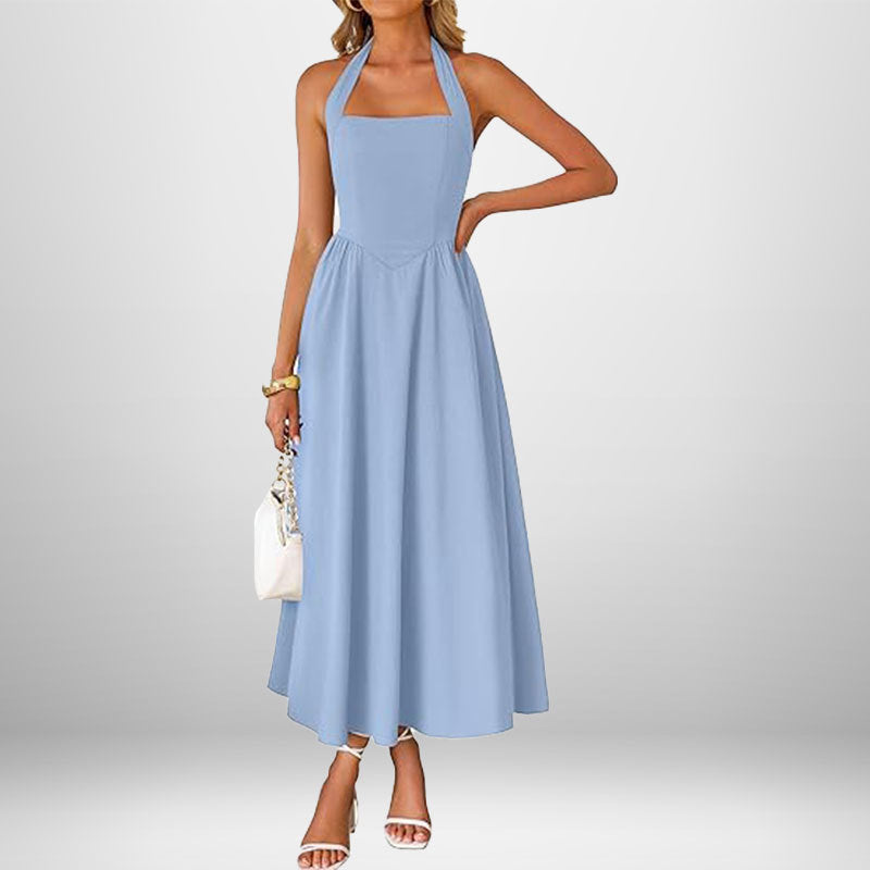 WINSLOW™ - Robe sans manches à col halter tendance