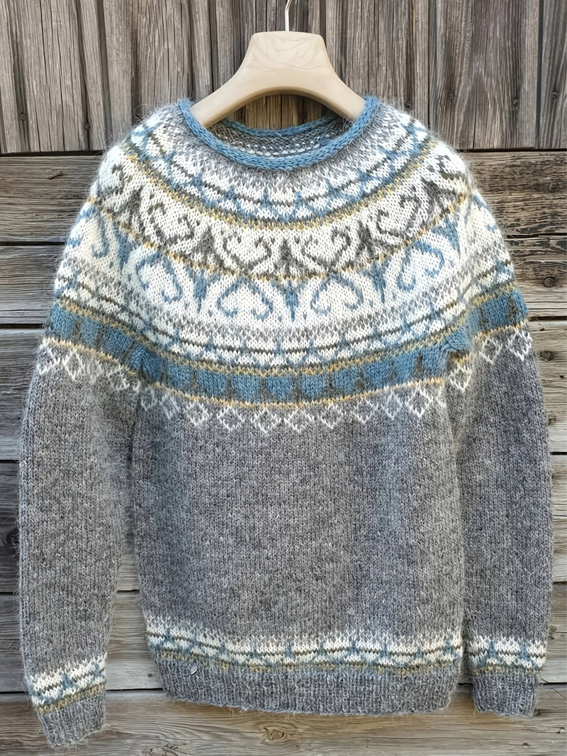 Elina – Pull chaud avec des détails d'hiver doux