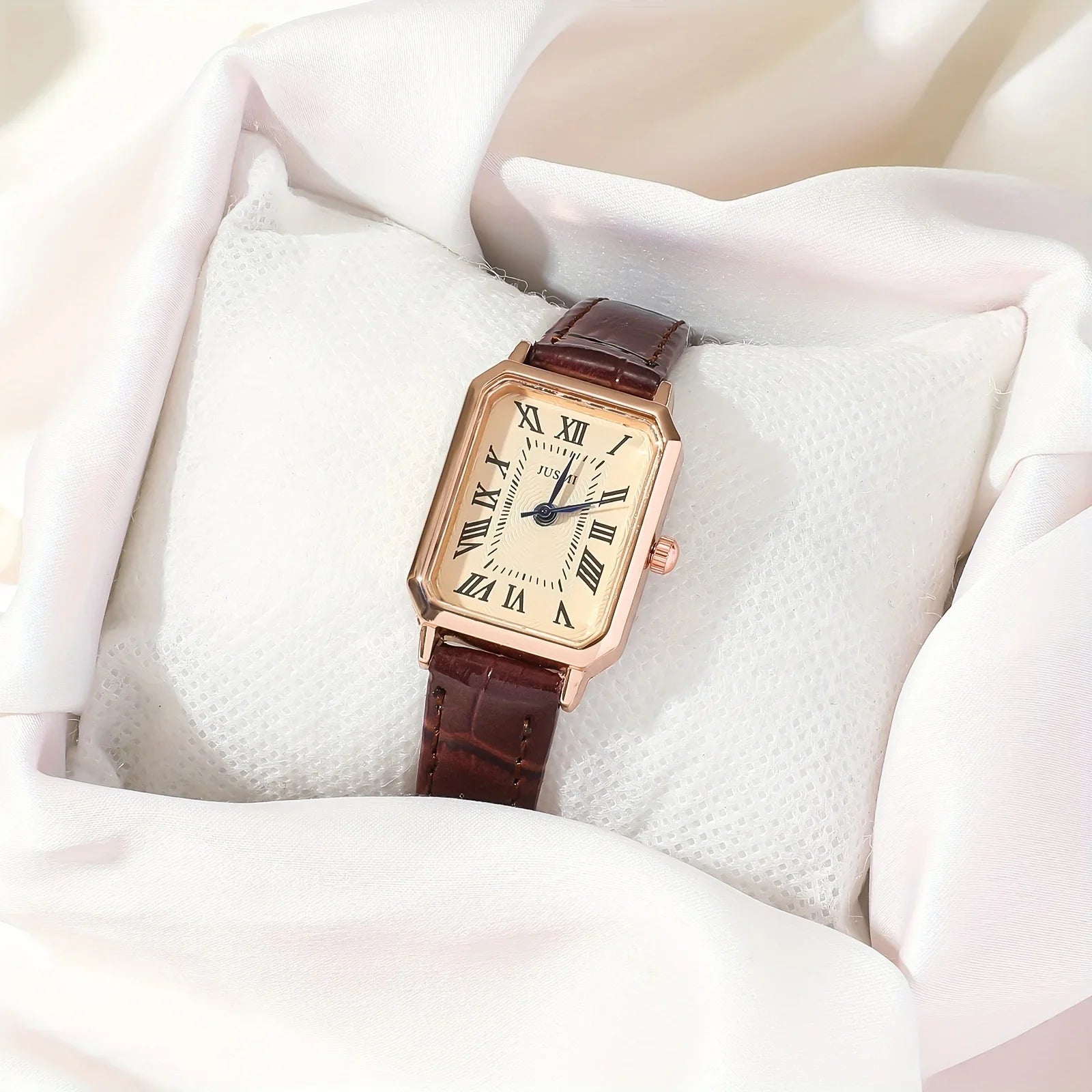 Classic Rectangle Pointer Quartz Watch