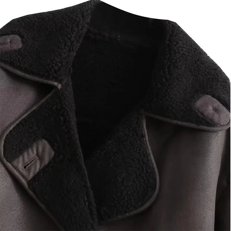 Mireia Faux Leather Jacket