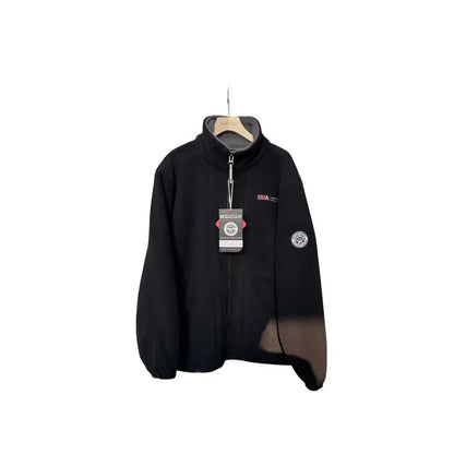 Noorwegen bestelling! !! Heren warmte-isolatie fleece opstaande kraag jas Ameika-stijl verdikte winter casual ritssluiting