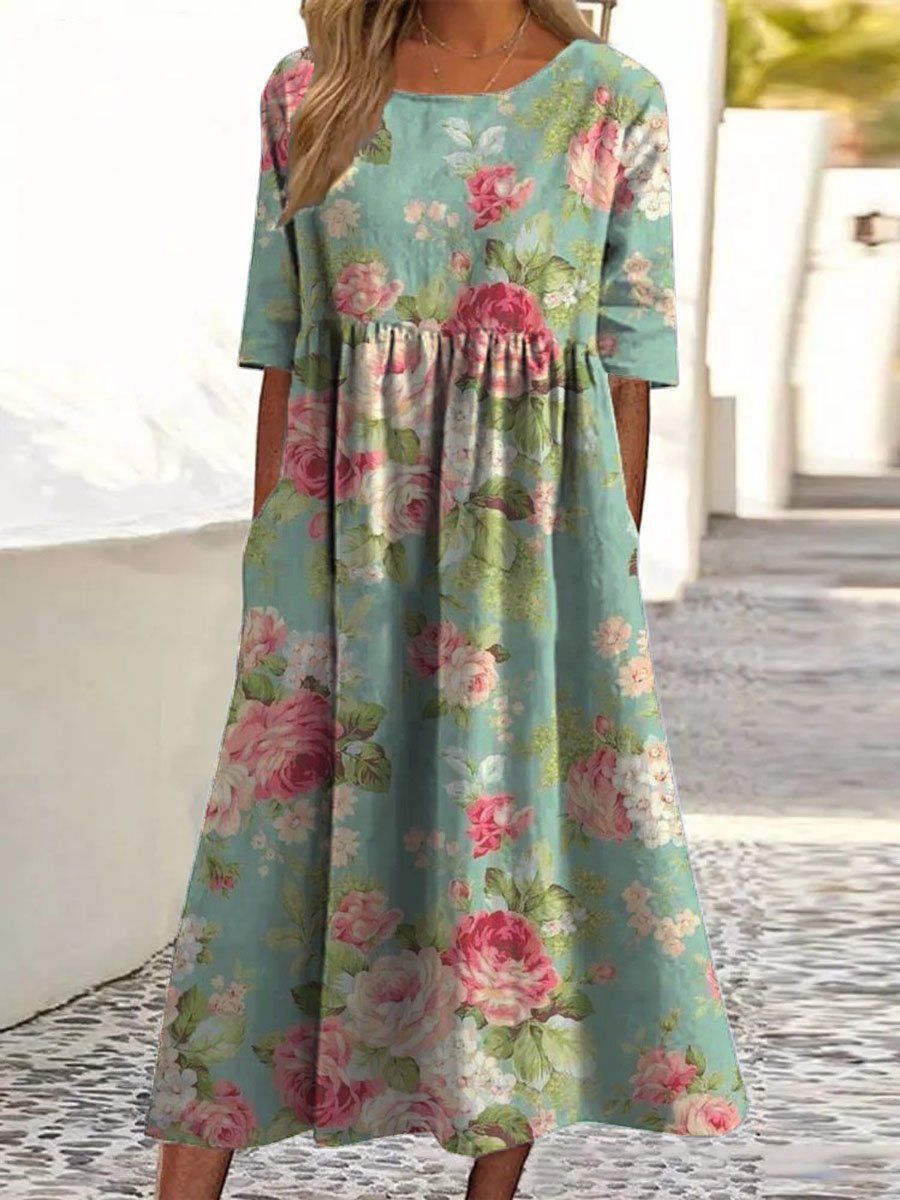 LAARNI™ - Robe Midi Décontractée