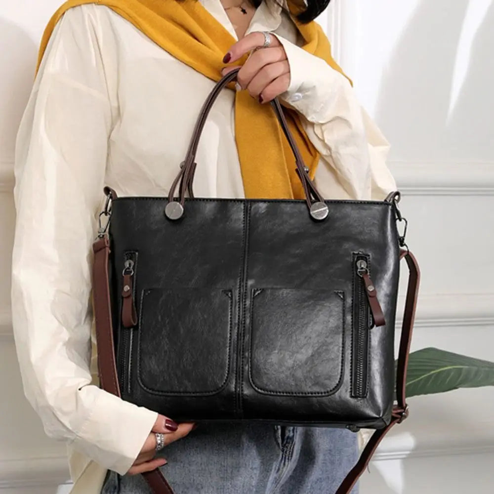 Sac fourre-tout en cuir vintage