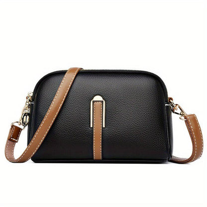 Sac à bandoulière Mila en relief litchi