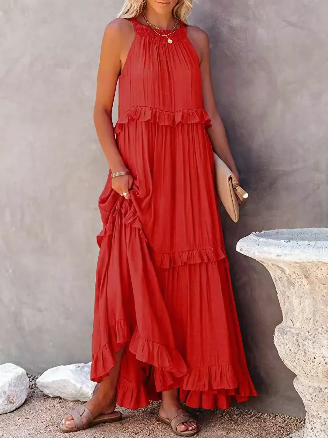 CHERRY™ - Robe Maxi Flow & Flutter