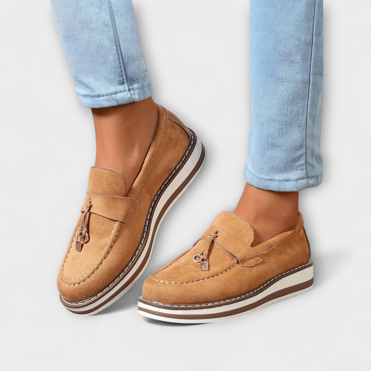 Elvira™ | Mocassins Casual à Bout Rond