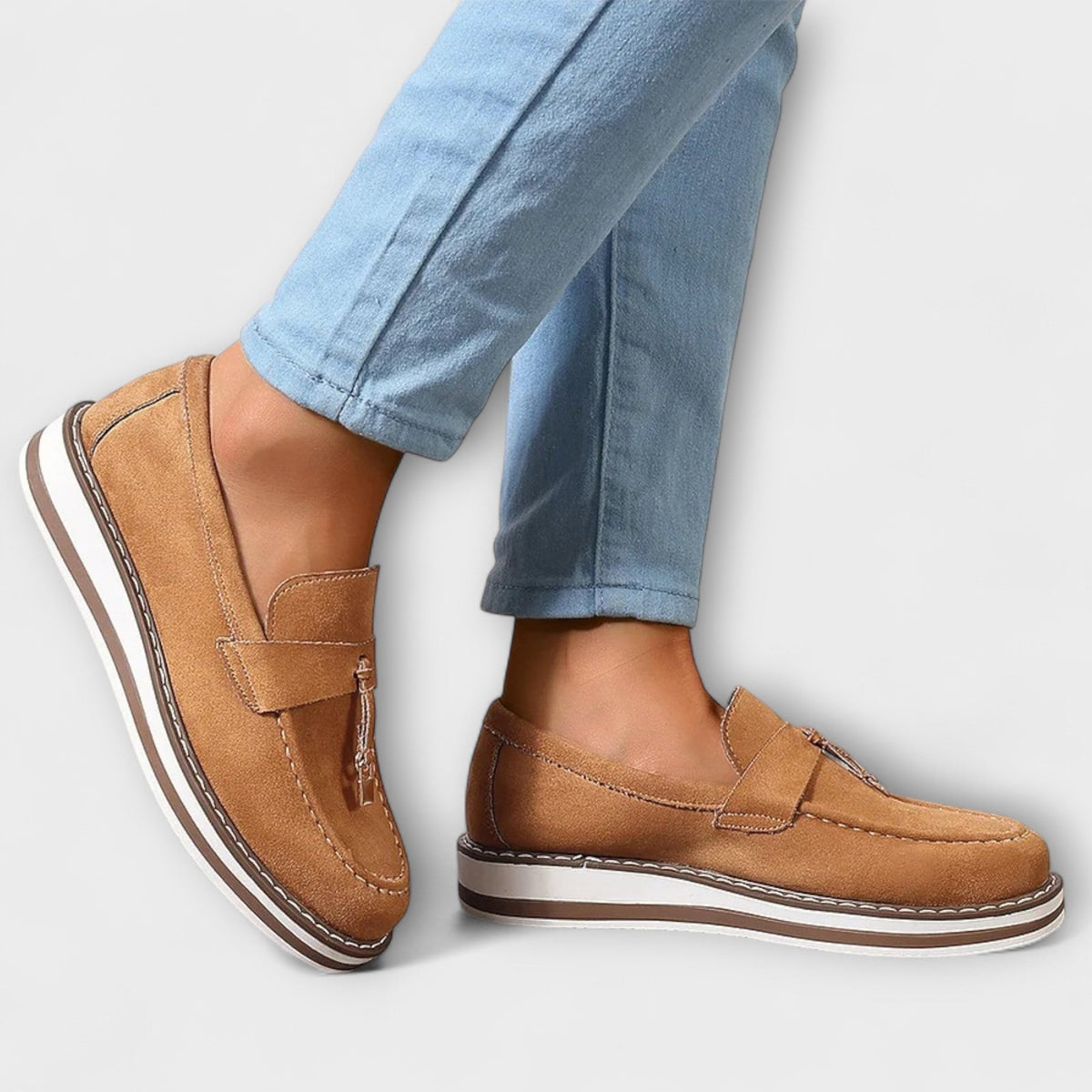 Elvira™ | Mocassins Casual à Bout Rond