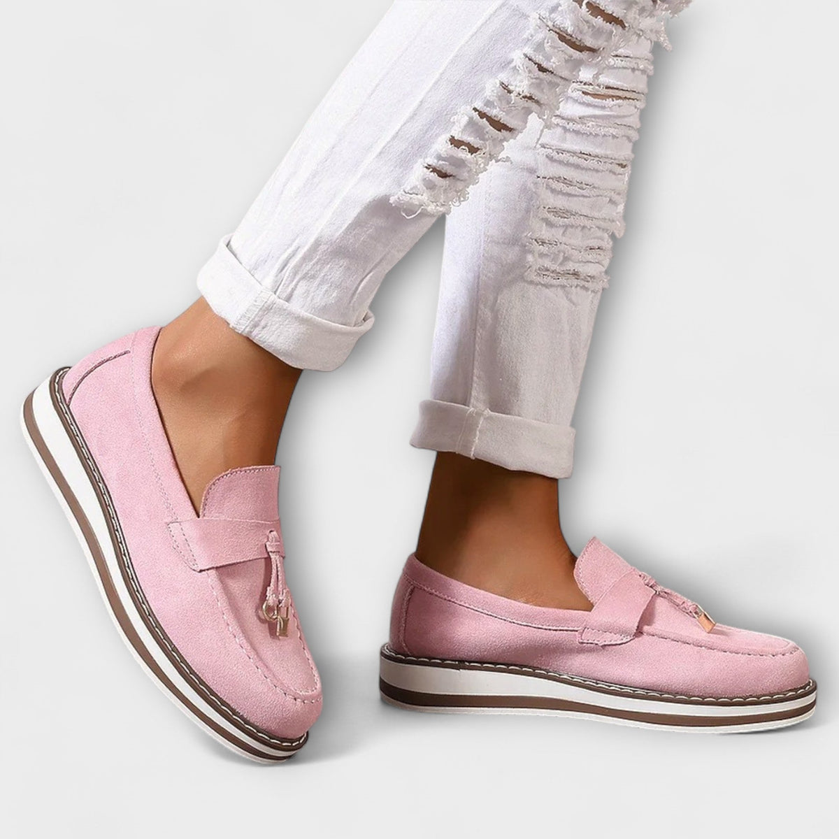 Elvira™ | Mocassins Casual à Bout Rond