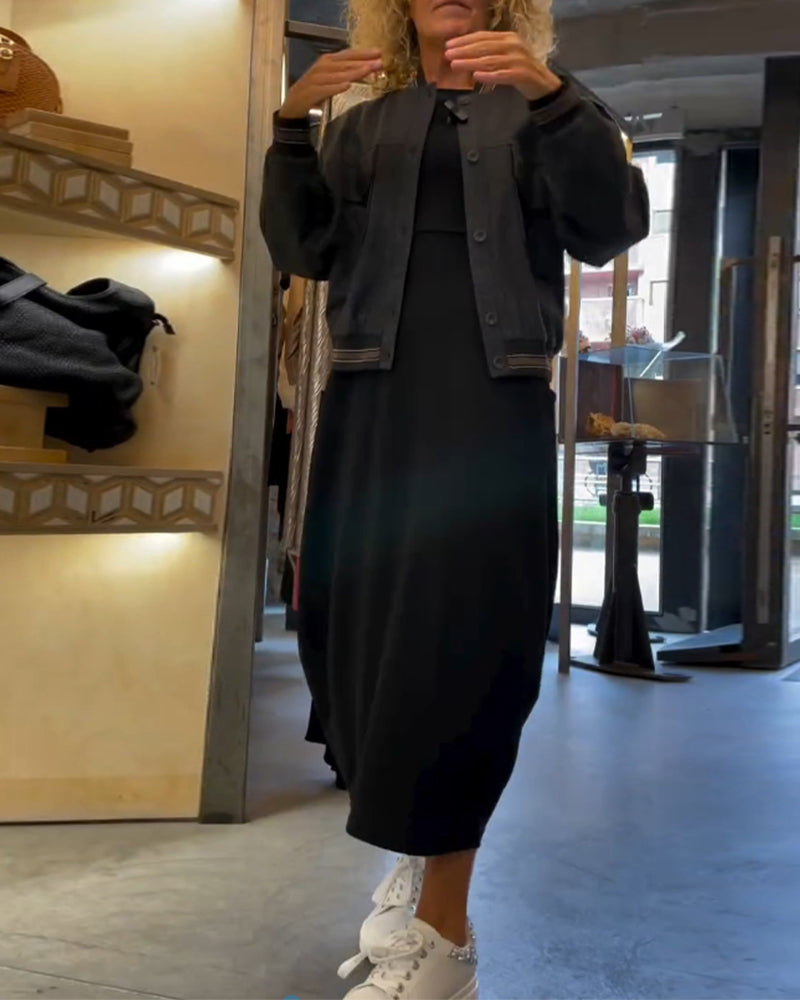 CORA™ - Robe Midi Chic Décontractée