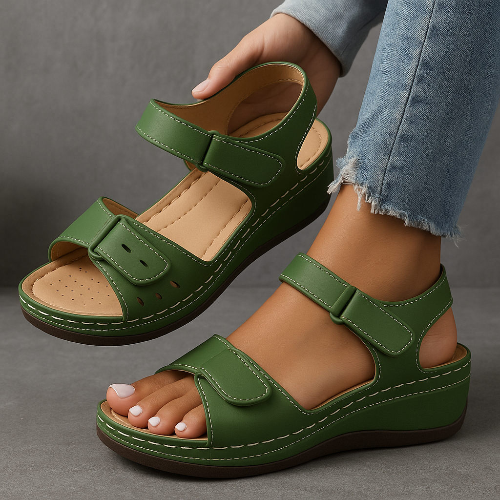 Freya™ | Komfortable sandaler med kilehæl
