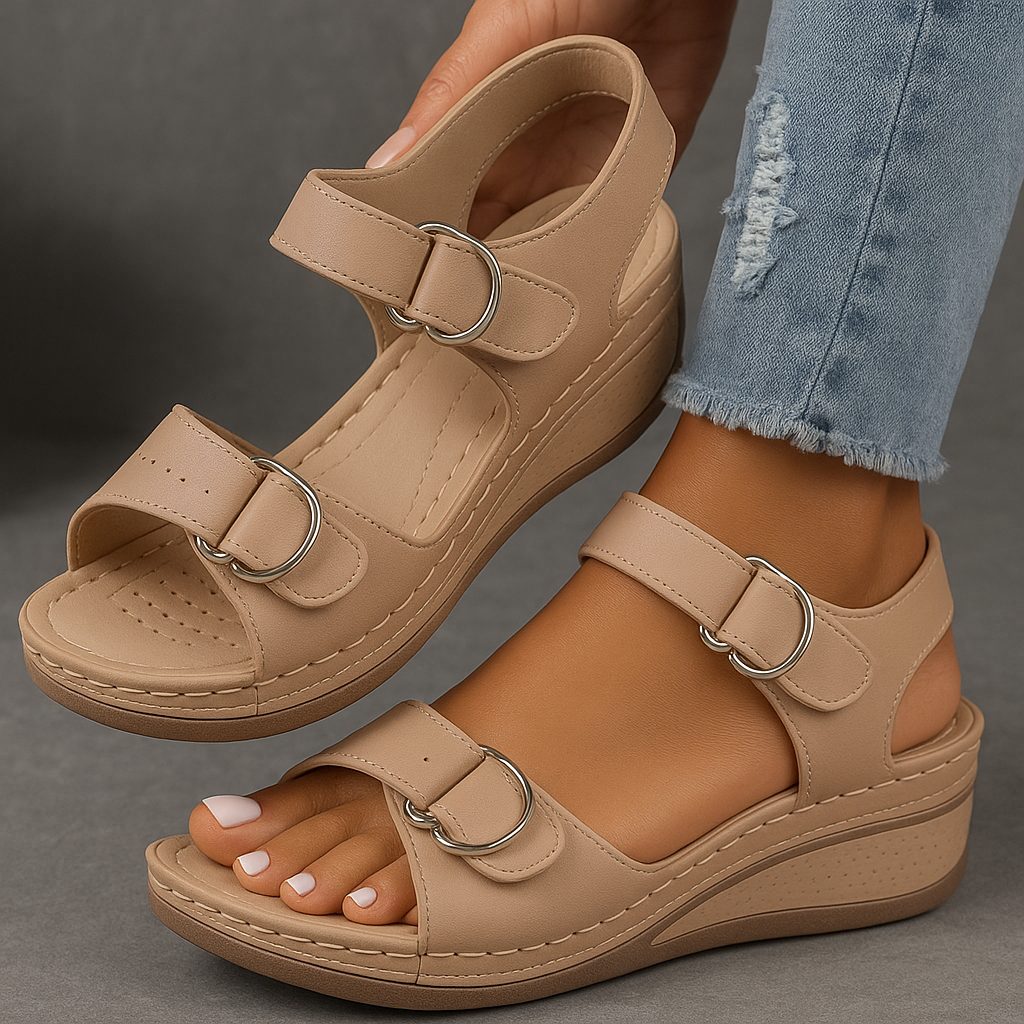 Freya™ | Komfortable sandaler med kilehæl