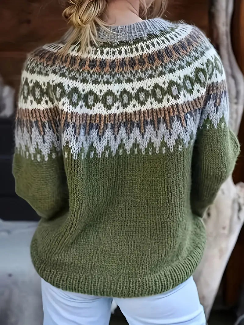 Freya™ | Retro Strikkegenser for Hygge Dager
