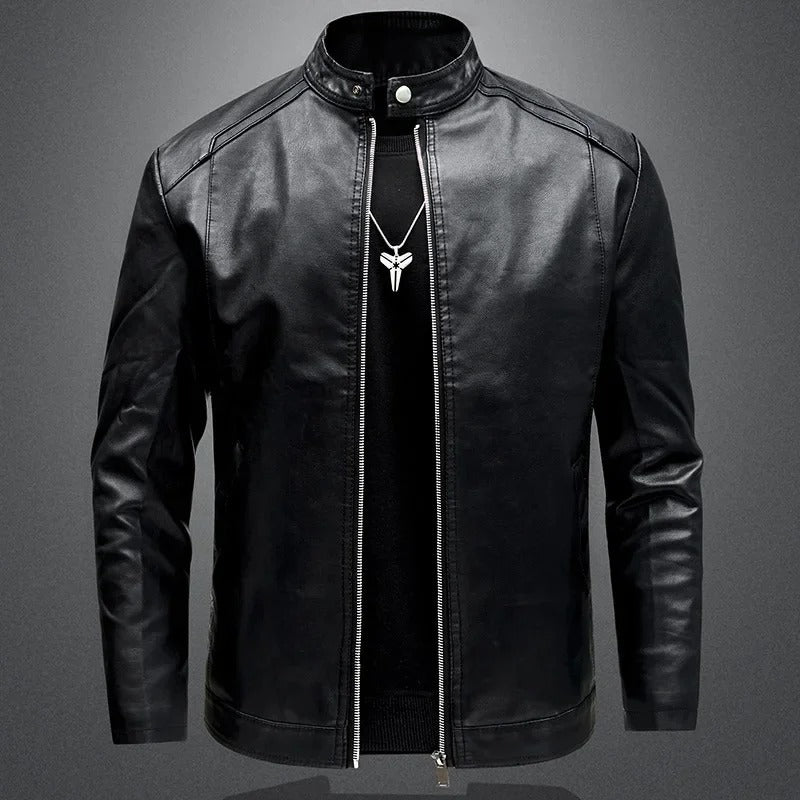Patryk™ | Elegancka Skórzana Kurtka Motocyklowa